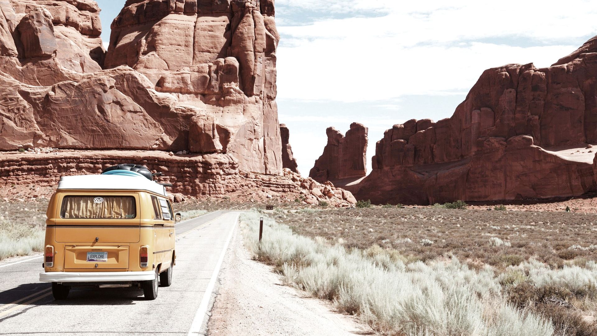Desert highway road